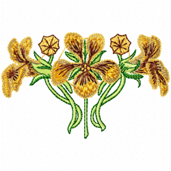 Flowers And Tree Embroidery Design 6 Flowers And Tree Embroidery Design 6